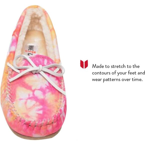 Women's Multi Color Tie Dye Carrie Faux Fur Leather Fabric Slippers Boot Shoes - Picture 3 of 4